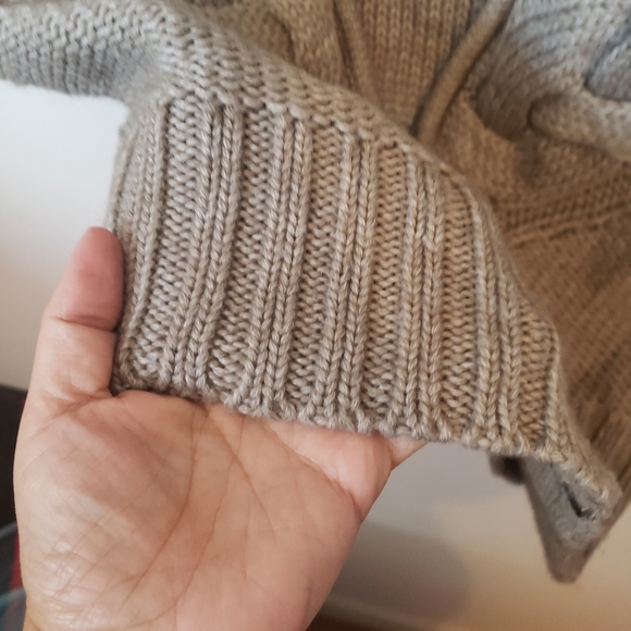 Tiger Of Sweden Wool Blend Oversized Chunky Knit Cowl Neck Cap Sleeve Zi… - Picture 9 of 12